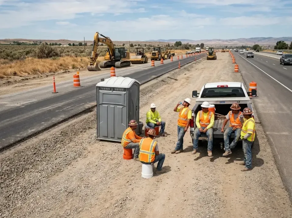 highway-road-construction-crew-007 — frequently asked questions, Porta Potty and Restroom Rentals in Key Biscayne, FL